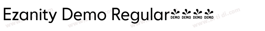 Ezanity Demo Regular字体转换